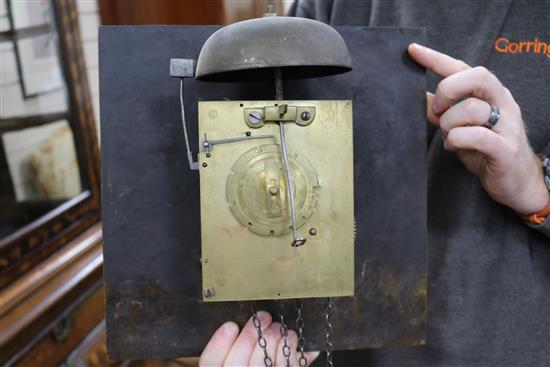 A Samuel Roberts, Llansair, oak longcase clock W.54cm